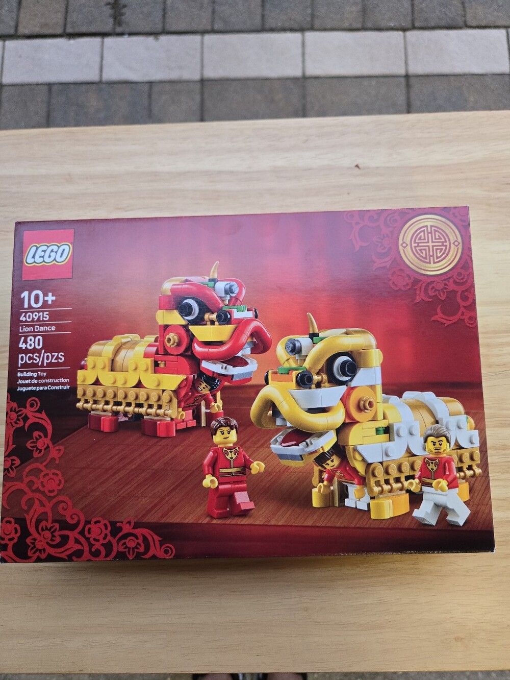 Lego Lion Dance Duo Building Set - Red, Yellow, White